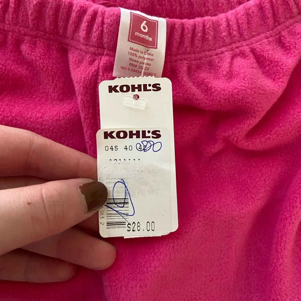 NEW BUNDLE Children’s Place Carter’s baby girl’s pink fall winter tops pants 6-9